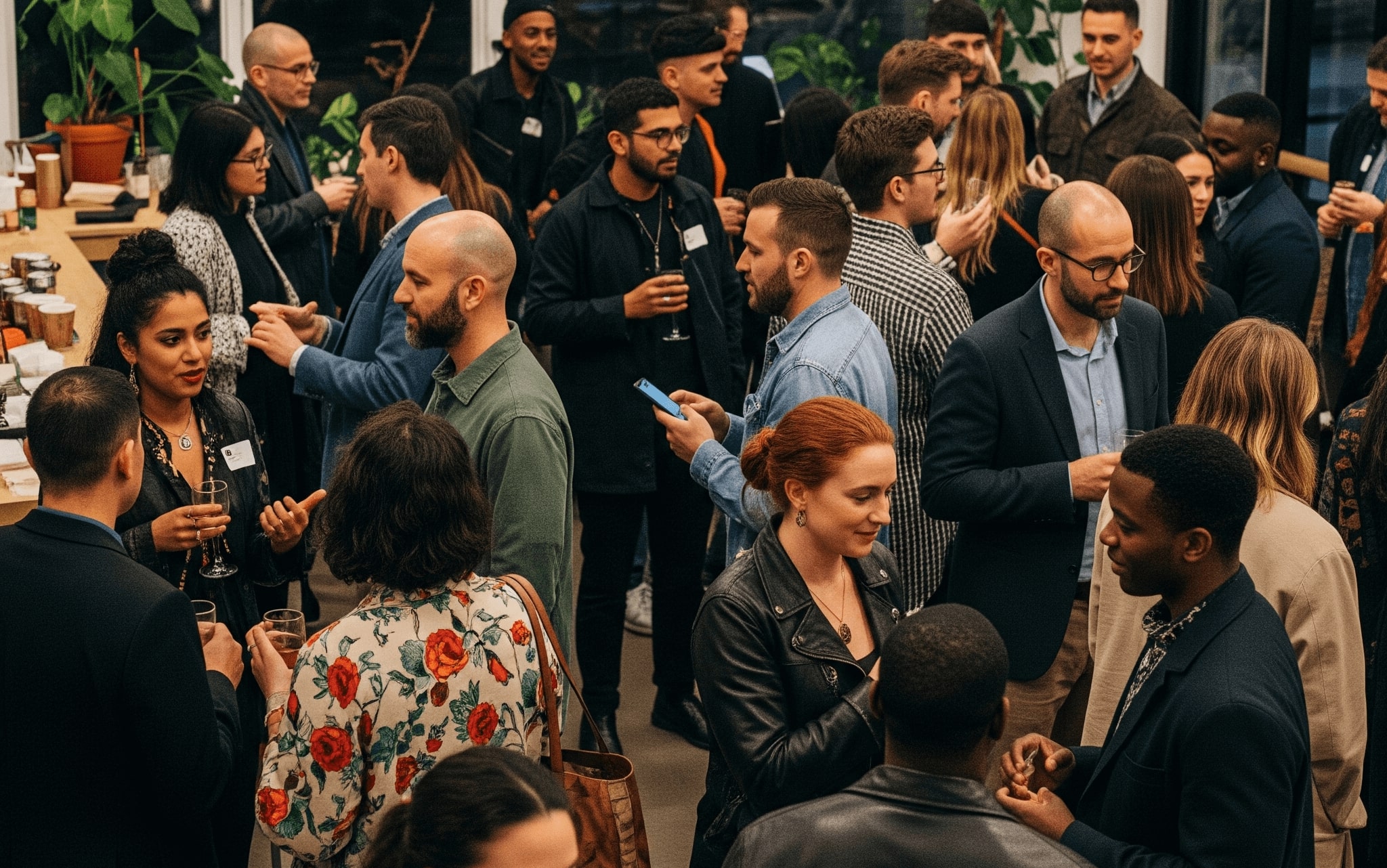 Two guests at an event who never get introduced to each other.